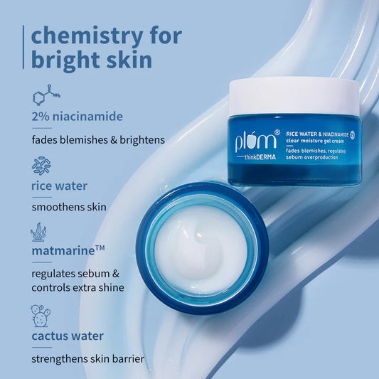 Plum - 2% Niacinamide & Rice Water Gel Cream