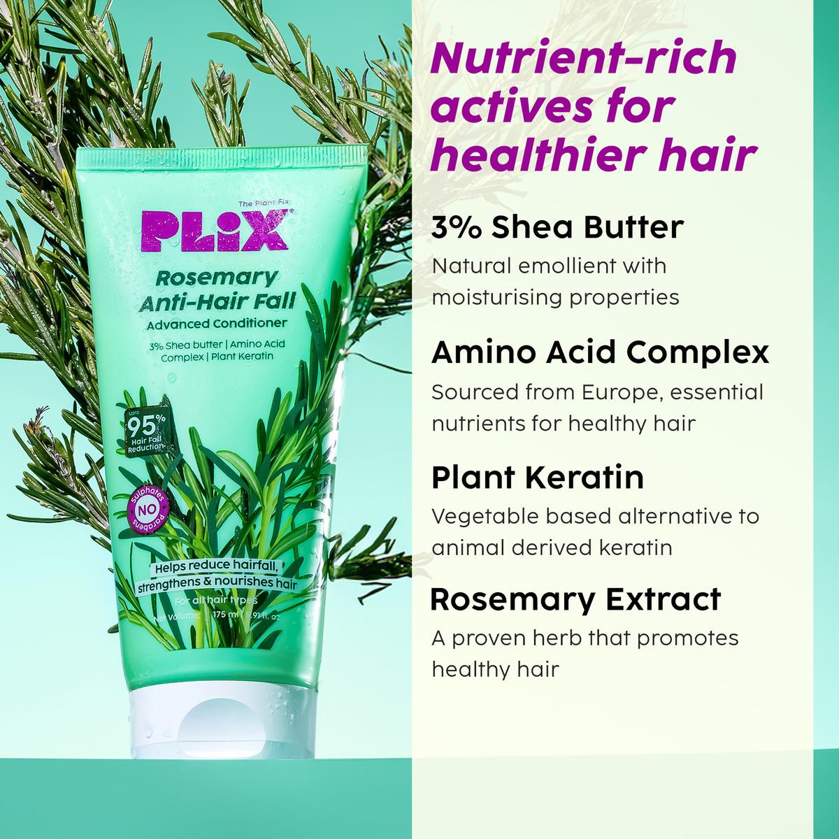 Rosemary Anti-Hair Fall Advanced Conditioner for Soft, Smooth & Shiny Hair