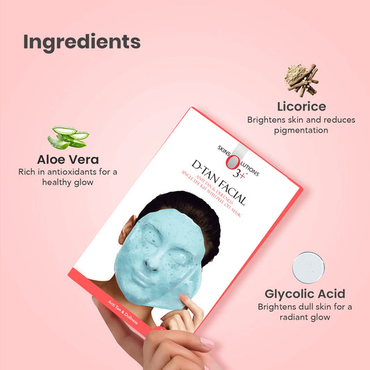 O3+ D Tan Facial kit with Peel off Mask