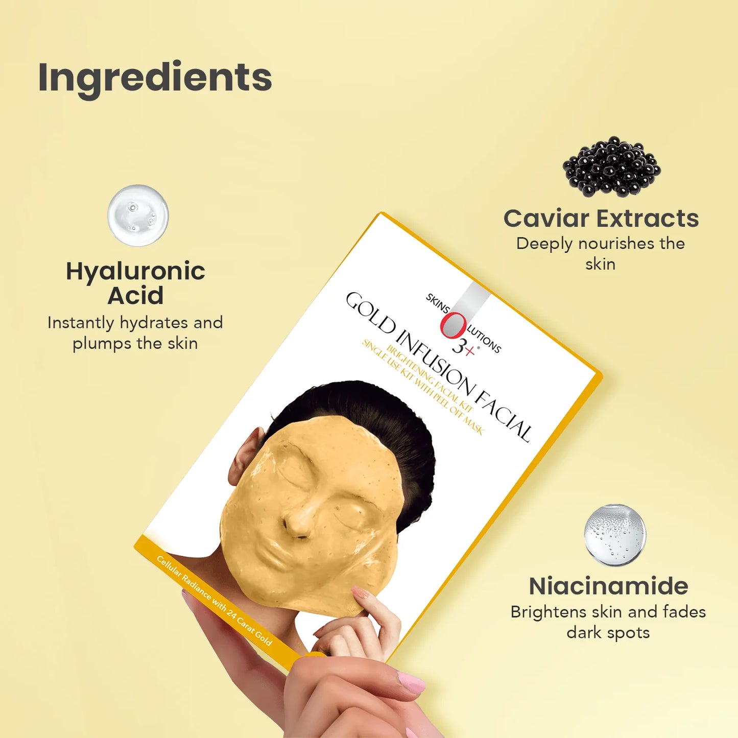 Gold Infusion Facial Peel Of Facial Kit for Softening and Smoothening Skin (45g)