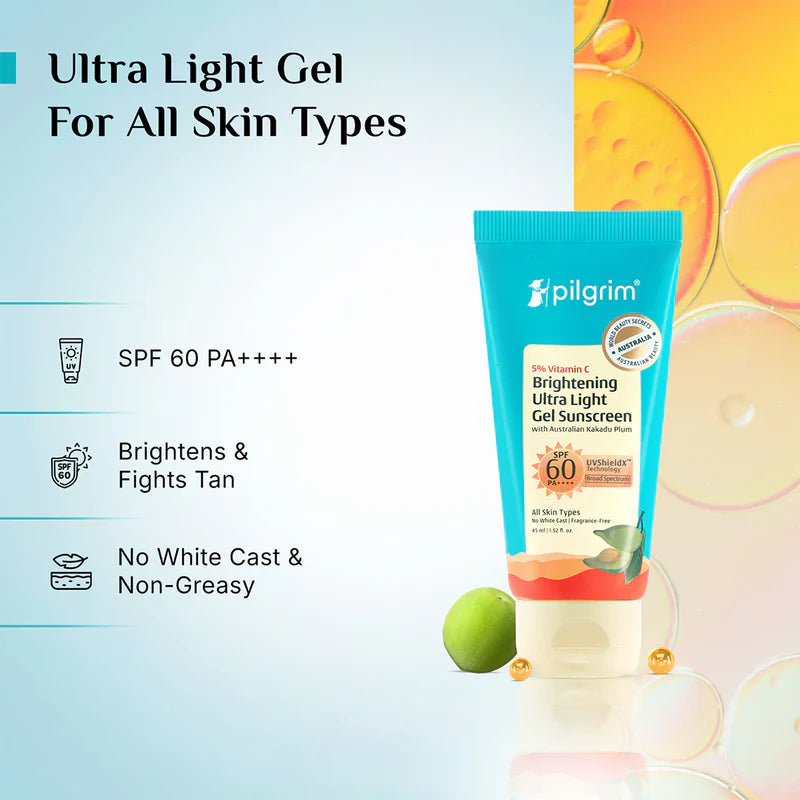 5% Vitamin C Brightening Ultra Light Gel Sunscreen SPF 60 PA++++