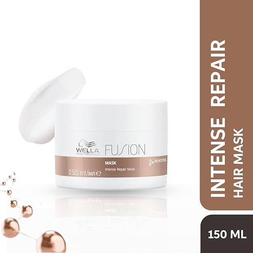 Wella Professionals Fusion Intense Repair Hair Mask | For Damaged, Frizzy Hair | 150 ml | With Silk Amino Acids & Micronized Lipids | For Men & Women