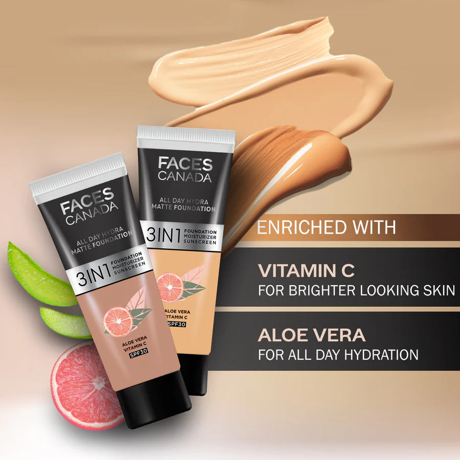 3 in 1 All Day Hydra Matte Mini Foundation