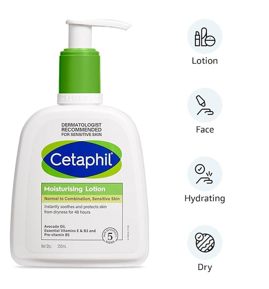 Cetaphil Moisturising Lotion for Face & Body, Normal to dry skin,250 ml