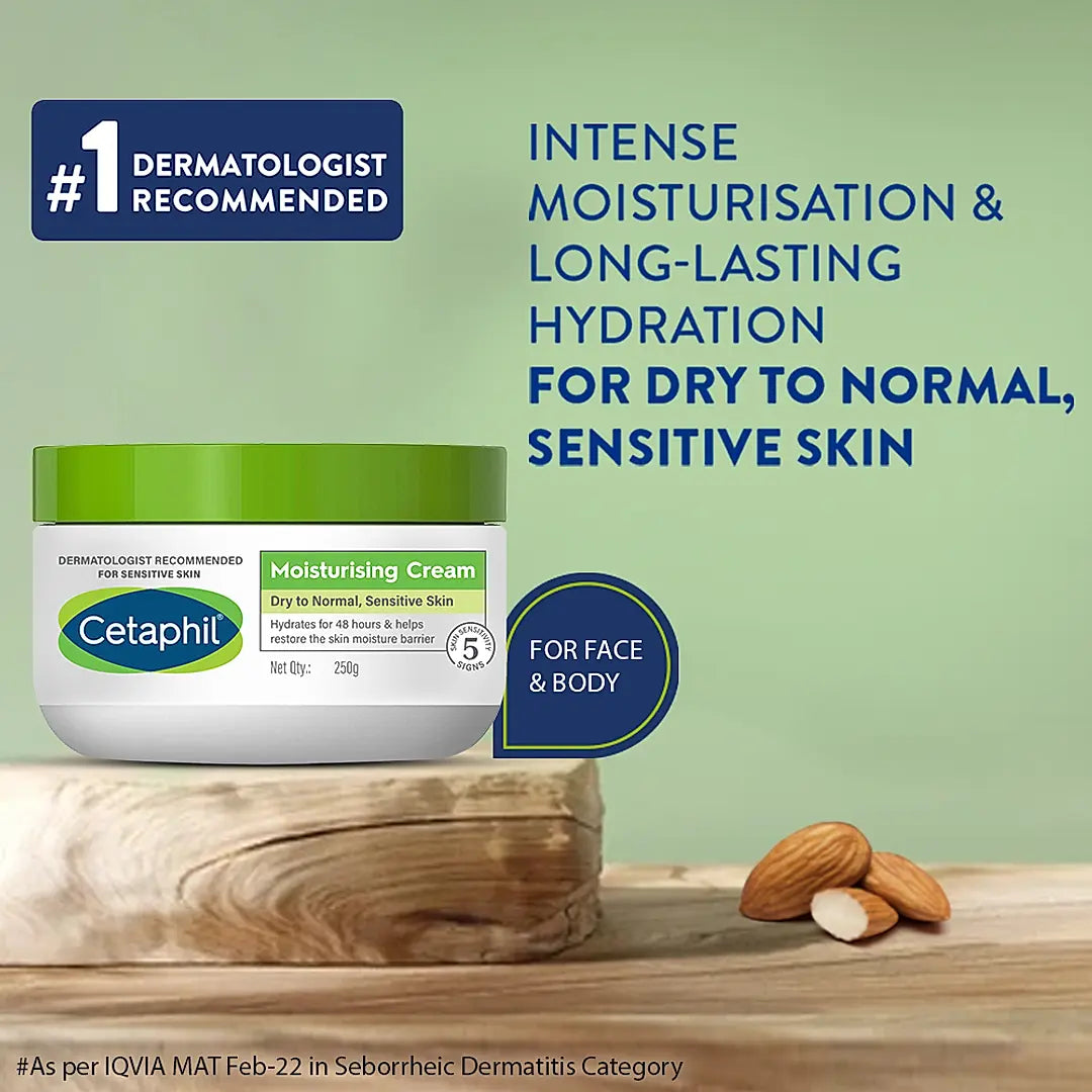 Cetaphil Moisturising Cream 250g for dry to very dry skin