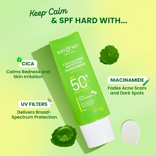 Cica & Niacinamide Mattifying Sunscreen SPF 50+ PA++++ - 50ml