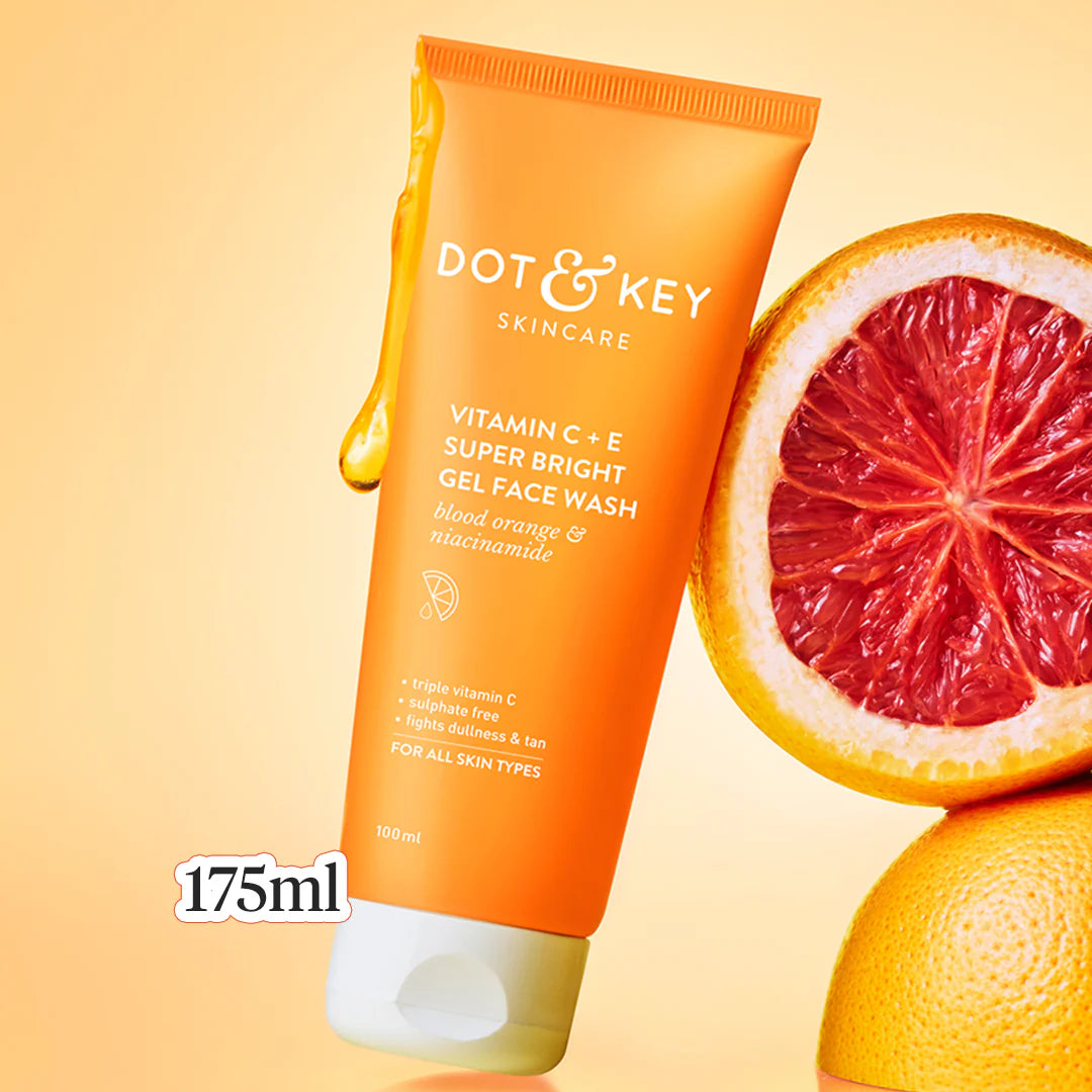 Vitamin C + E Gel Face Wash for Glowing Skin (100ml)