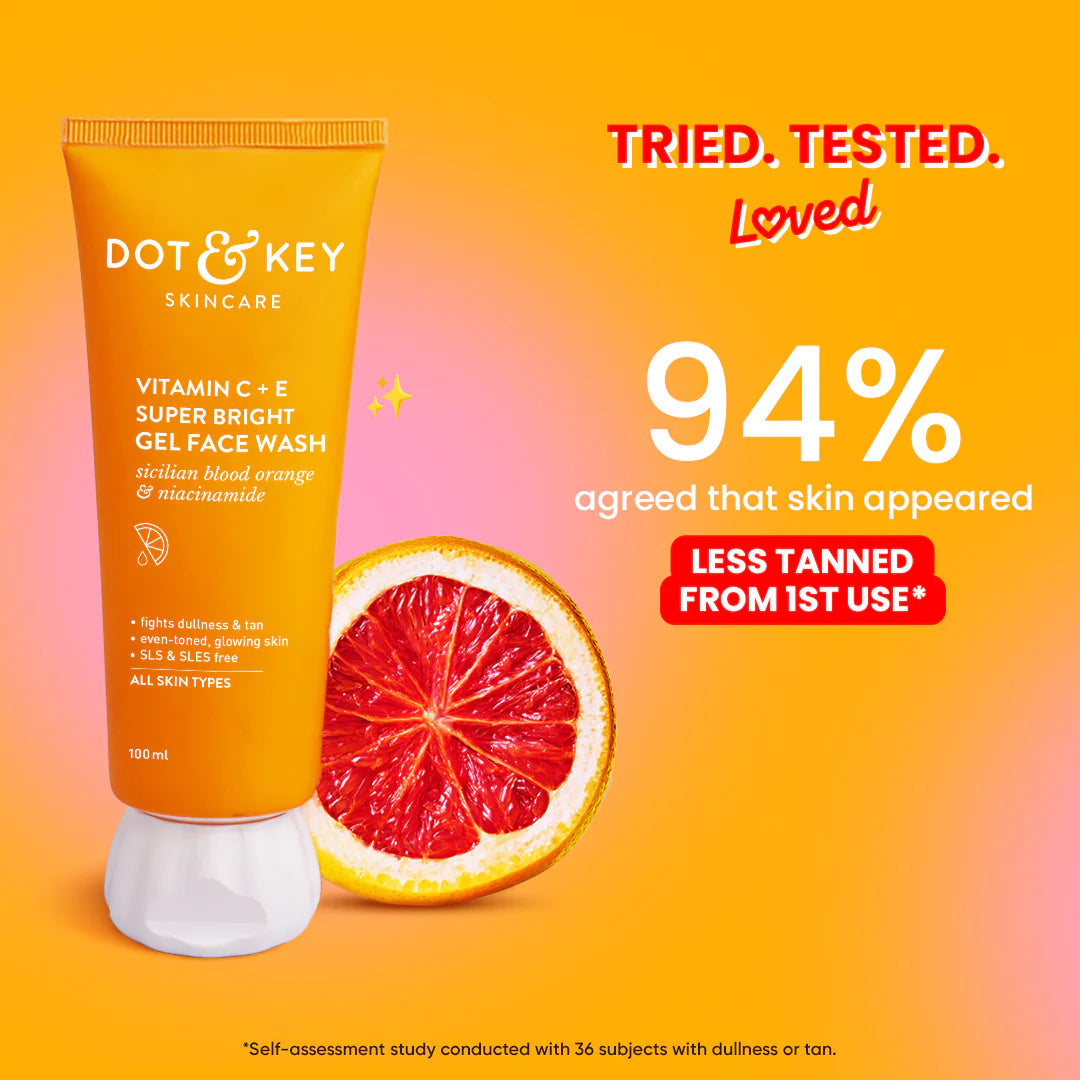 Vitamin C + E Gel Face Wash for Glowing Skin (100ml)