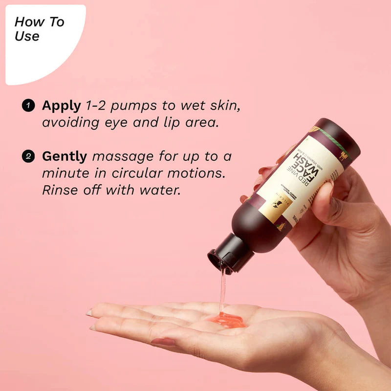 Red Vine Face Wash with Vitamin C & Aloe - 100ml