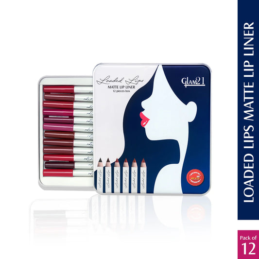 Loaded Lips Matte Lip Liner 12 Pieces Box
