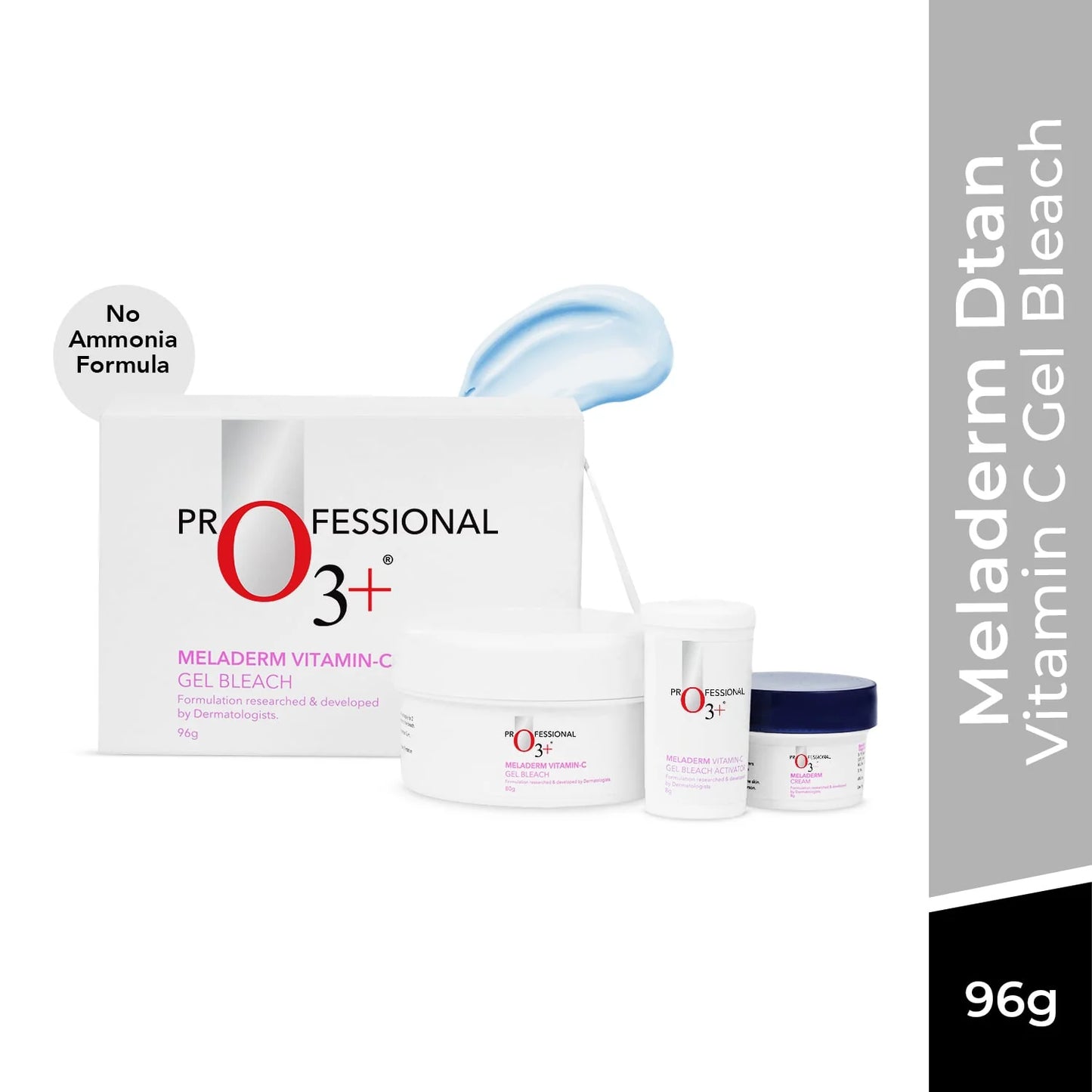 Meladerm Vitamin C Gel Bleach for Lightens Skin & Hair (96g)