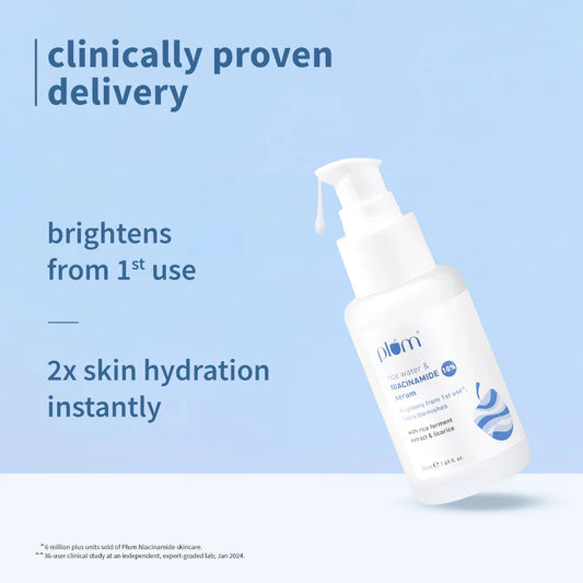 Plum - 10% Niacinamide Serum for Face with Rice Water
