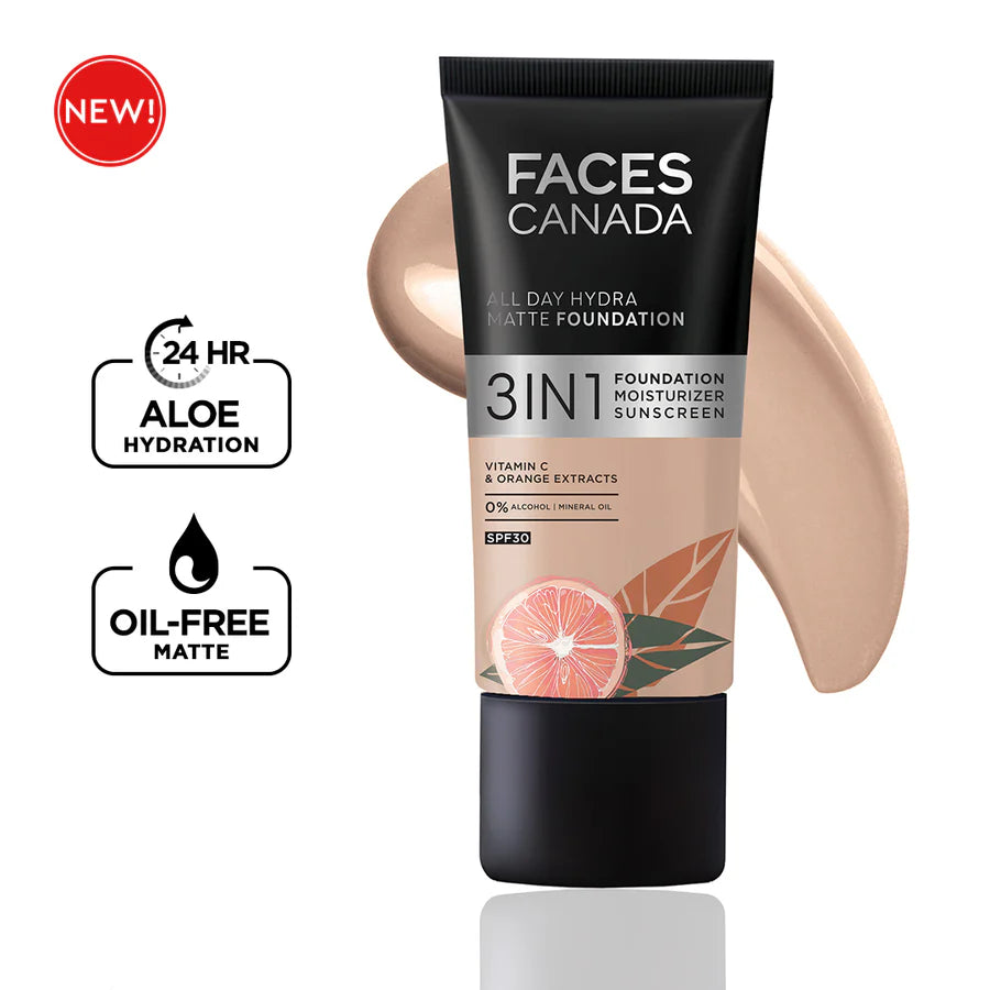 3 in 1 All Day Hydra Matte Foundation