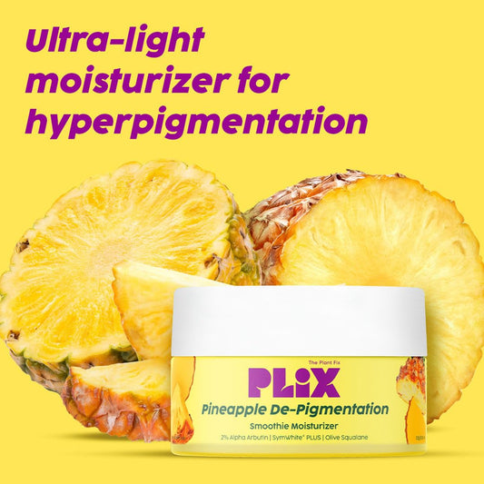 PLIX - THE PLANT FIX Skin Depigmentation Pineapple Face Cream For Women & Men|Hyperpigmentation,Tan Removal & dark Spot Corrector|With Alpha Arbutin & SymWhite PLUS For Radiant & Even Toned Skin|50 g