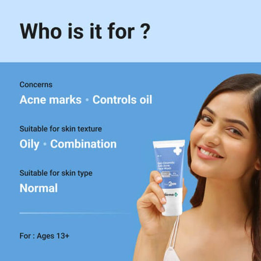 Sali-Cinamide Anti-Acne Face Wash with 2% Salicylic Acid & 2% Niacinamide - 80ml