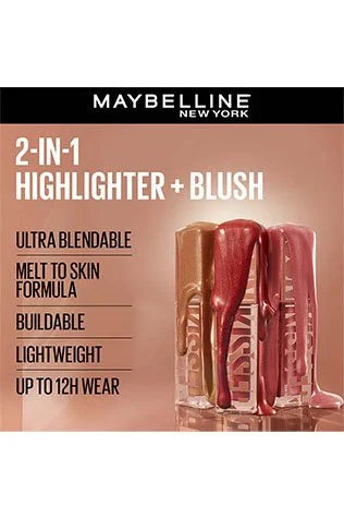 Sunkisser Highlighter + Blush, 12H Wear