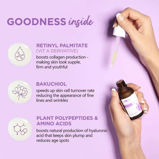 1% Retinol Serum for Face with Bakuchiol