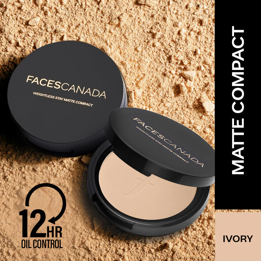 Weightless Stay Matte Compact SPF20 Vitamin E & Shea Butter