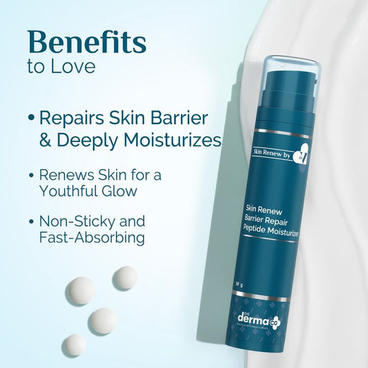 The Derma Co. X Dr V Skin Renew Barrier Repair Peptide Moisturizer with Peptide & Vitamin C - 50 ml