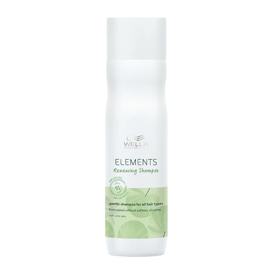 Wella Professionals Elements Renewing Shampoo | Sulfate, Silicone & Paraben-Free | 250 ml | For Shiny, Frizz-Free Hair | With Aloe Vera, Vitamin E | Vegan & Cruelty-Free