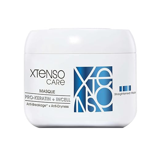L'Oréal Professionnel Xtenso Care Masque for Frizz-Free, Smooth & Manageable Hair 196gms | Enriched with Pro Keratin & Incell | For Men & Women | Unruly, Unmanageable Hair