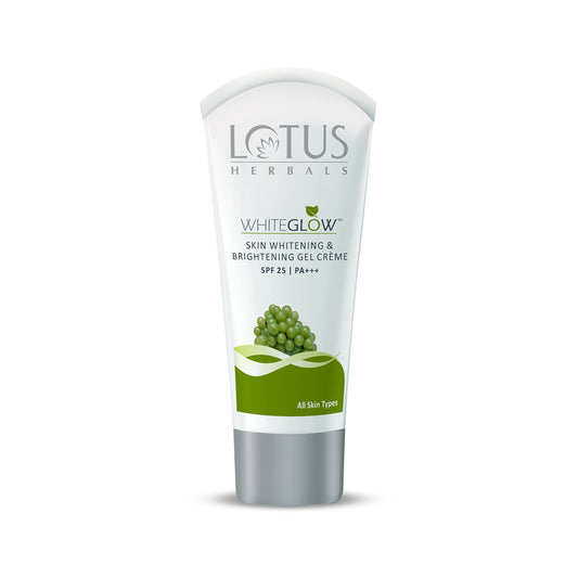 Lotus Herbals WhiteGlow Skin Whitening And Brightening Gel, Face Cream with SPF-25 PA+++