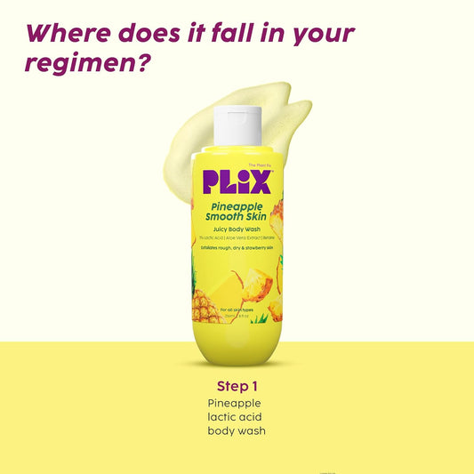 PLIX THE PLANT FIX PLIX Pineapple 5% Lactic Acid Exfoliating Body Wash - 236 ml