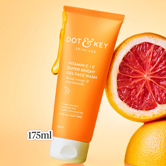 Vitamin C + E Gel Face Wash for Glowing Skin (100ml)