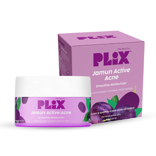 The Plant Fix Plix 2% Niacinamide Jamun Moisturizer (50 gm), Helps Reduce Pimples with 2% Acne Buster, For Oily and Acne Prone Skin, With Witch Hazel & Jamun Extract
