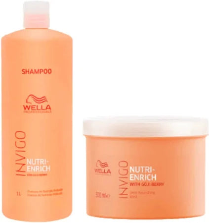 Wella Professionals Invigo Nutri Enrich Shampoo 1000ml and Mask 500ml