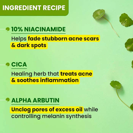 Cica + 10% Niacinamide Face Serum for Oily Skin (30ml)