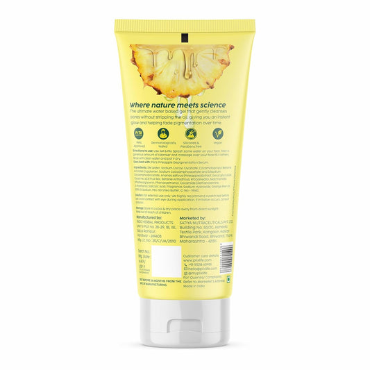 The Plant Fix Plix Facewash For Depigmentation,100ml | Cleanser For Skin Brightening & Even Toned Complexion | Free Of Sulphates, Paraben & Silicones