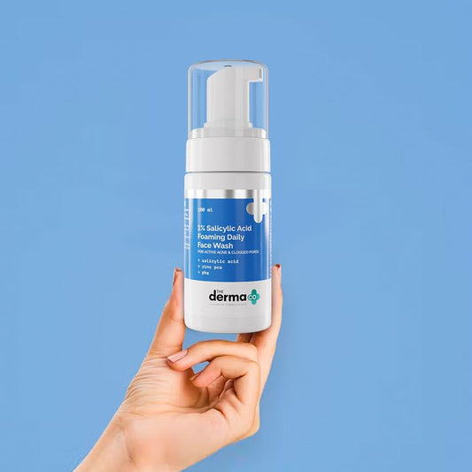 1% Salicylic Acid Foaming Daily Face Wash with Salicylic Acid, Zinc PCA & PHA - 100 ml